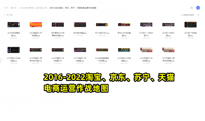 图片[1]|2016-2022淘宝、京东、苏宁、天猫电商运营作战地图