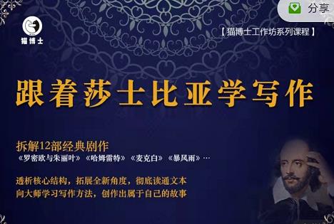 猫博士跟着莎士比亚学写作,彻底读通文本向大师学习写作方法|媒矿库