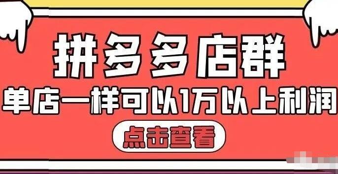 大凯电商·拼多多店群单店一样可以产出1万5以上利润【付费文章】|媒矿库