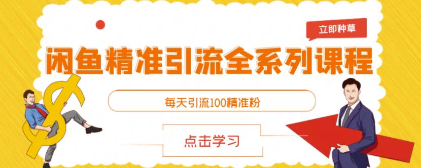 闲鱼精准引流全系列课程，每天引流100精准粉【视频课程】|媒矿库
