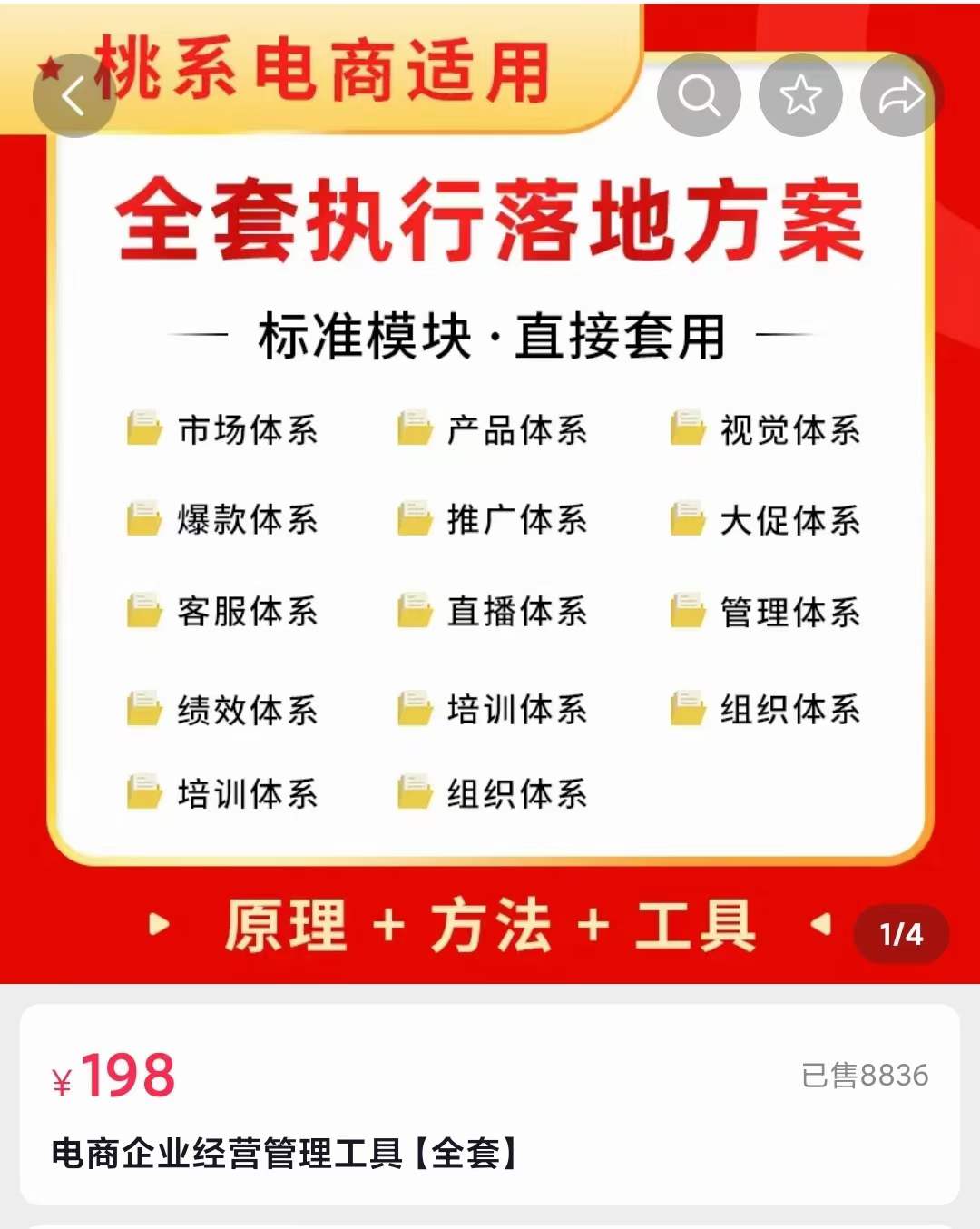 外面卖198·电商企业经营管理工具：全套执行落地方案 标准模块·直接套用|媒矿库