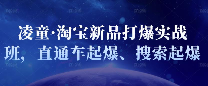 凌童·淘宝新品打爆实战班，直通车起爆、搜索起爆|媒矿库