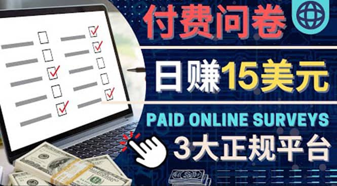 参与付费调查，利用自己的空闲时间完成问卷，适合新手的平台，日赚15美元|媒矿库