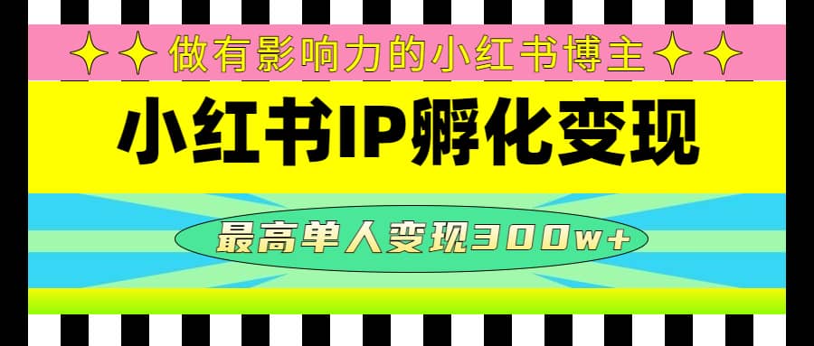 某收费培训-小红书IP孵化变现：做有影响力的小红书博主|媒矿库
