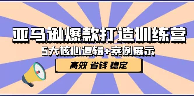 亚马逊爆款打造训练营:5大核心逻辑 案例展示 打造爆款链接 高效 省钱 稳定|媒矿库