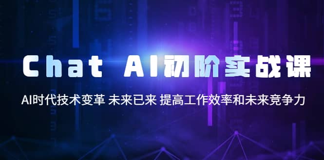 Chat AI初阶实战课，AI时代技术变革 未来已来 提高工作效率和未来竞争力|媒矿库