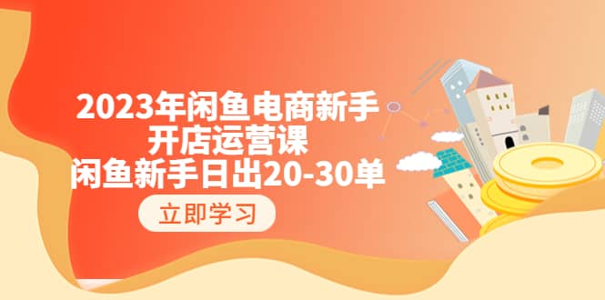 2023年闲鱼电商新手开店运营课：闲鱼新手日出20-30单（18节-实战干货）|媒矿库