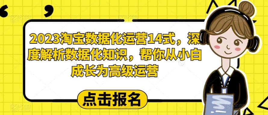 2023淘宝数据化-运营 14式，深度解析数据化知识，帮你从小白成长为高级运营|媒矿库