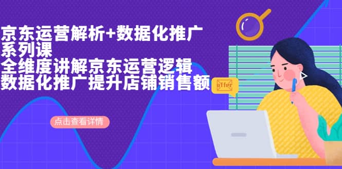 京东运营解析与数据化推广系列课，全维度讲解京东运营逻辑 数据化推广提升店铺销售额|媒矿库