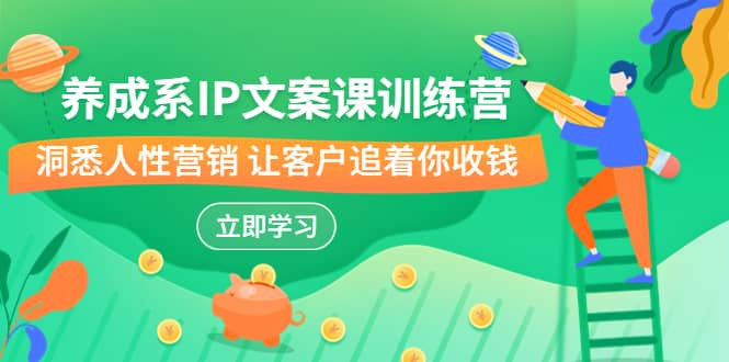 养成系-IP文案课训练营,文案心法的天花板 洞悉人性营销 让客户追着你收钱|媒矿库