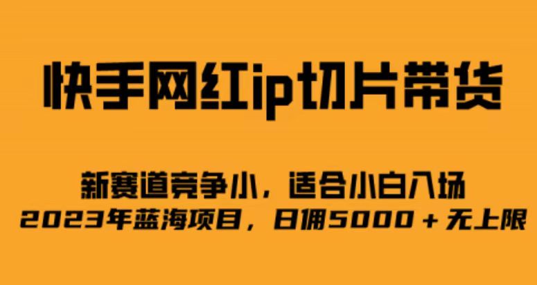快手网红ip切片新赛道，竞争小事，适合小白 2023蓝海项目|媒矿库