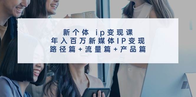 新个体 ip变现课，年入百万新媒体IP变现，路径篇+流量篇+产品篇|媒矿库