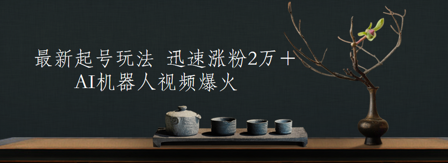 最新起号玩法，AI机器人视频爆火，迅速涨粉2万＋|媒矿库