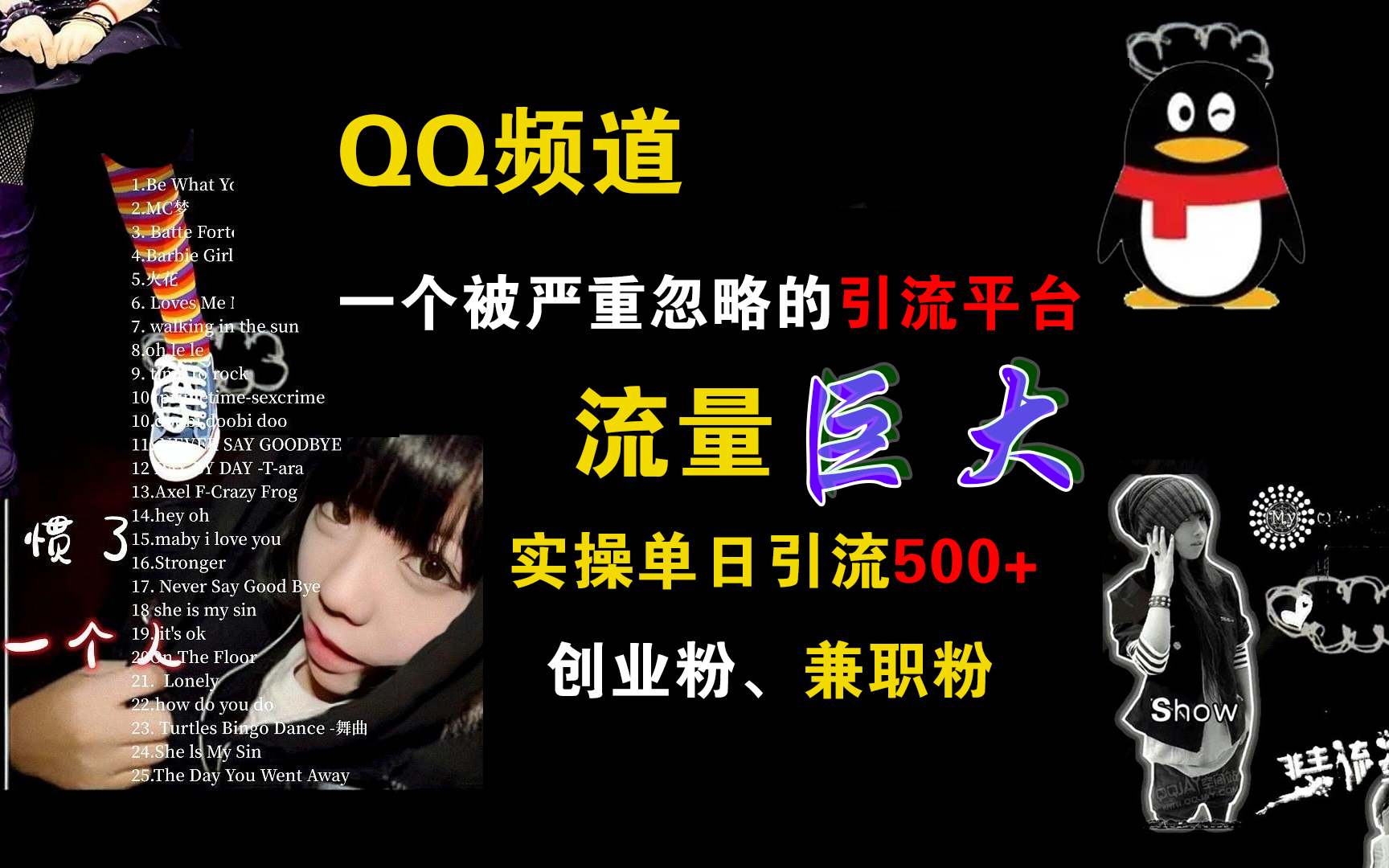 QQ频道，一个被严重忽略的引流平台，流量巨大，实操单日引流500+创业粉、兼职粉|媒矿库