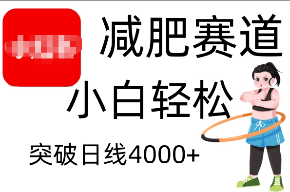 小红书减肥赛道,小白轻松日利润4000+|媒矿库