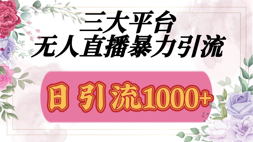 抖音，快手，视频号全平台通用，无人直播引流法，利用图片,模板,整套话术挂机全天支持矩阵操作，无限设备多开，超暴力引流，1000+高质量精准创业粉|媒矿库