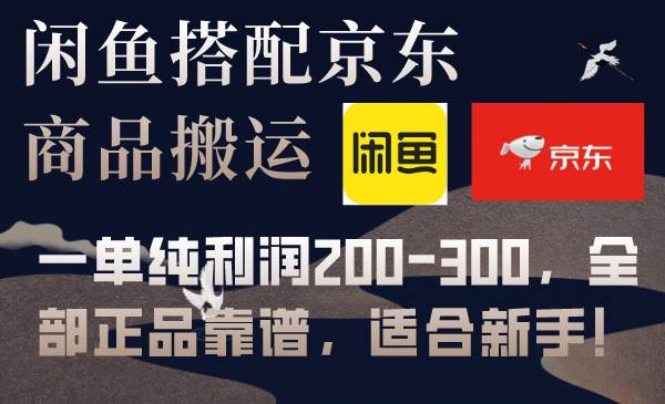闲鱼搭配京东备份库搬运，一单纯利润200-300，全部正品靠谱，适合新手！|媒矿库