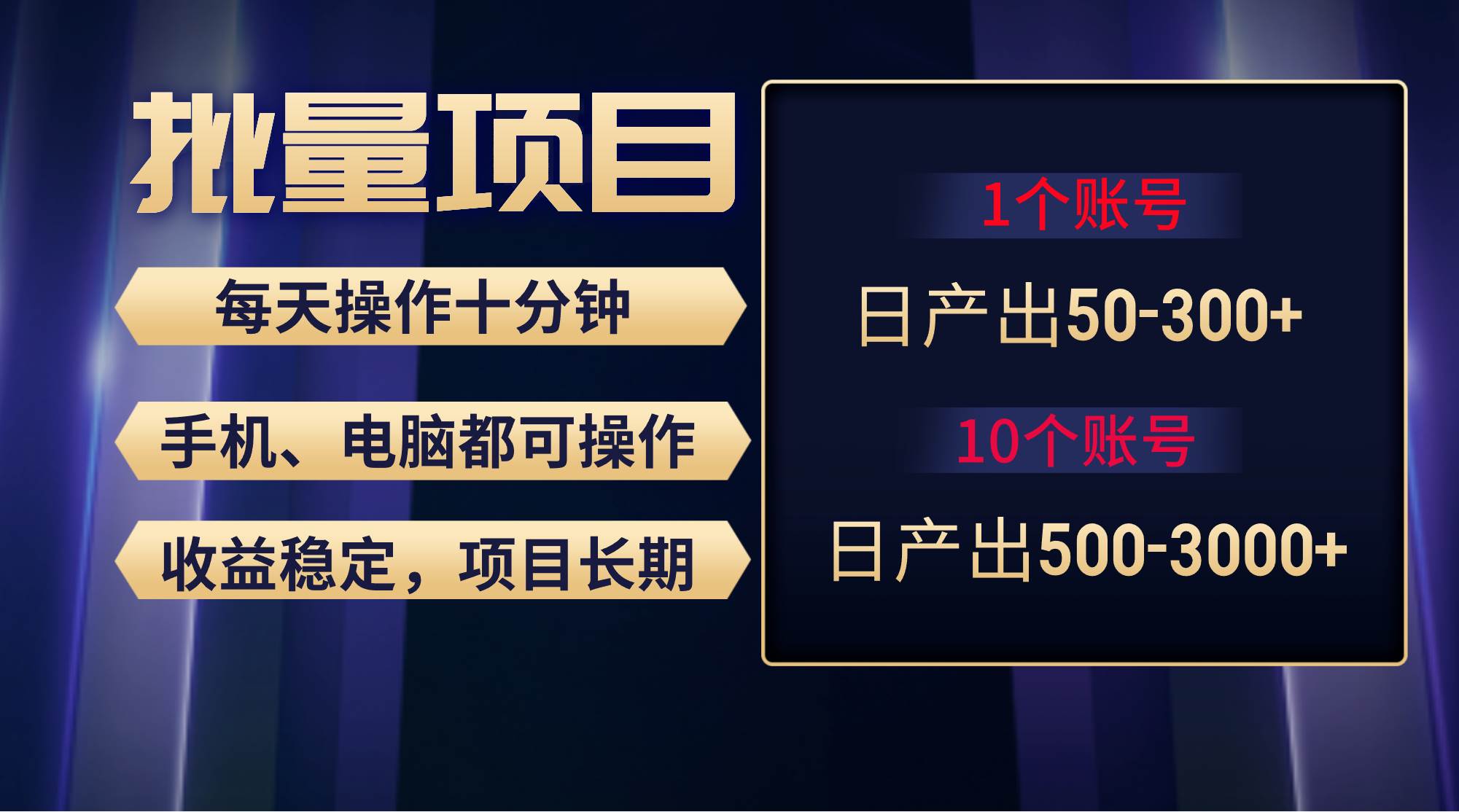 红利项目稳定月入过万，无脑操作好上手，轻松日入300+|媒矿库