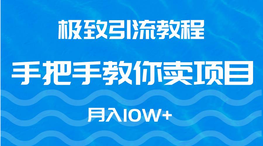 极致引流教程，手把手教你卖项目，月入10W+|媒矿库