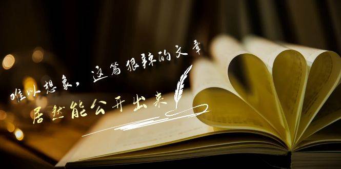 某付费文章《难以 想象，这篇狠辣的文章，居然能公开出来》|媒矿库