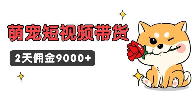 东哲日记·萌宠短视频带货，2天佣金9000+|媒矿库