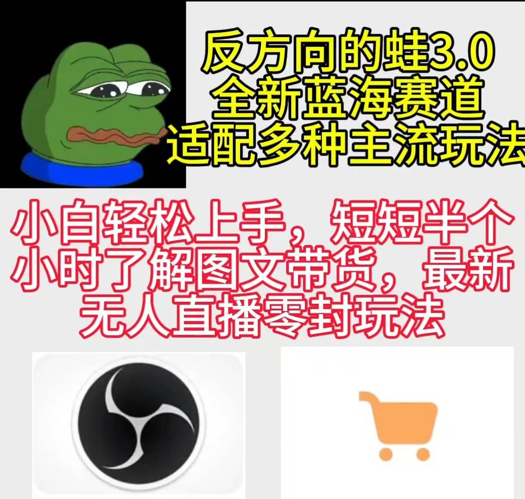 反方向的蛙3.0，图文最新玩法，变现多元化，新蓝海项目，小白轻松上手|媒矿库