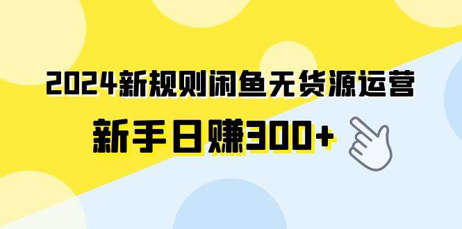 2024新规则闲鱼无货源运营新手日赚300+|媒矿库