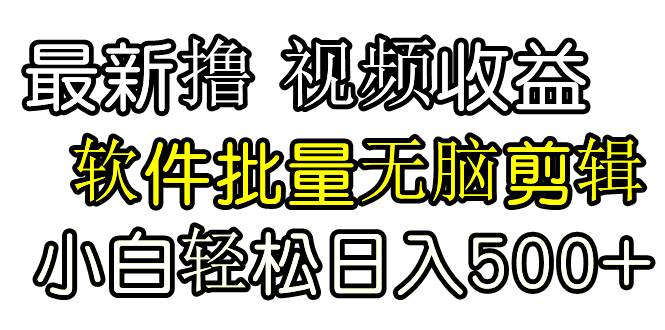 发视频撸收益，软件无脑批量剪辑，第一天发第二天就有钱|媒矿库