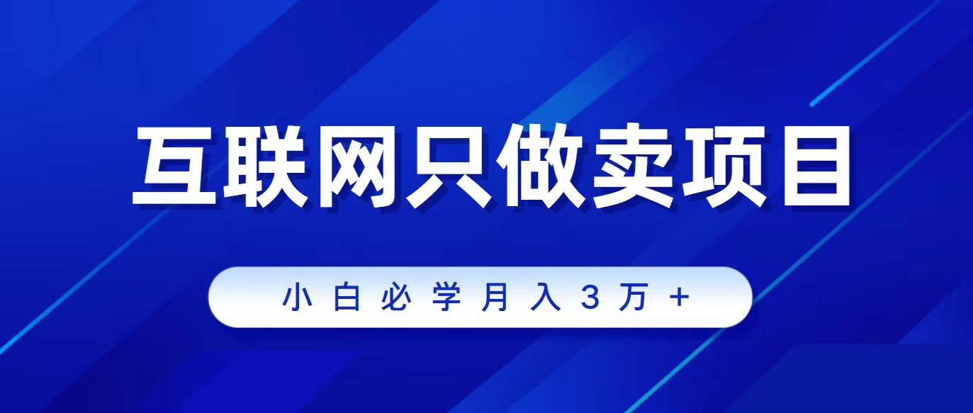 互联网的尽头就是卖项目，被割过韭菜的兄弟们必看！轻松月入三万以上！|媒矿库