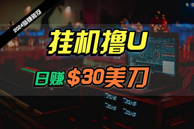 日赚30美刀,2024最新海外挂机撸U内部项目,全程无人值守,可批量放大|媒矿库