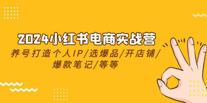 2024小红书电商实战营，养号打造IP/选爆品/开店铺/爆款笔记/等等（24节）|媒矿库
