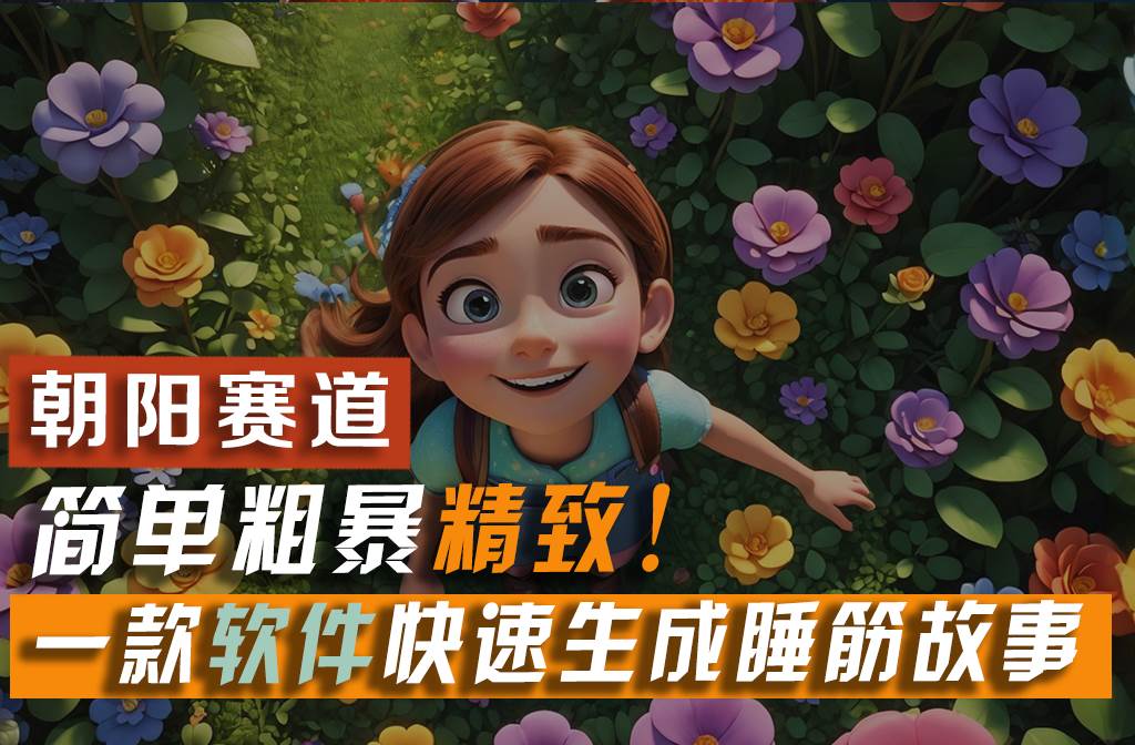 利用一款软件5分钟一条爆款睡前故事，简单粗暴精致！小白月入2w+|媒矿库